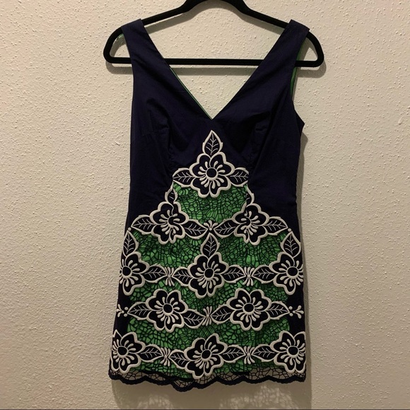 Lilly Pulitzer Sylvia Navy Jungle Flower Dress - Picture 3 of 6